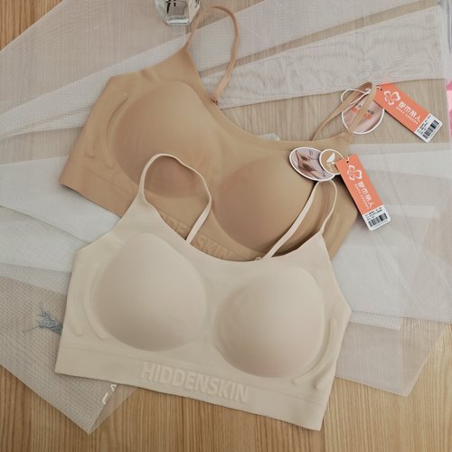 都市丽人无痕裸感细肩带固定杯