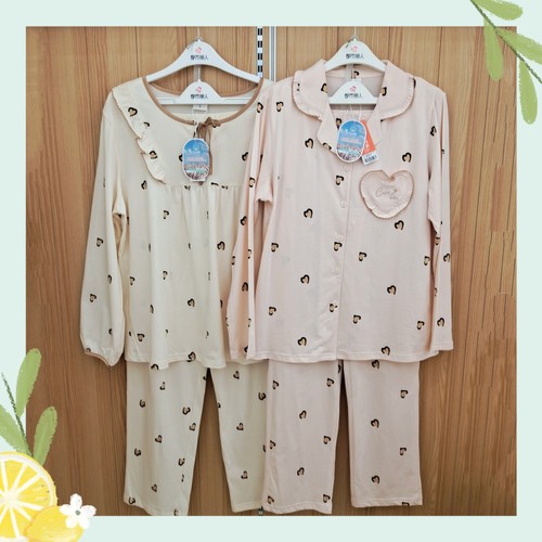都市丽人女士无尘棉家居服套装