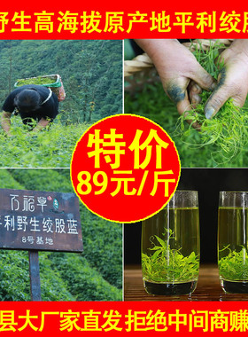 新茶500g野生平利绞股蓝龙须官方特正品级五叶七叶胶股蓝龙须茶