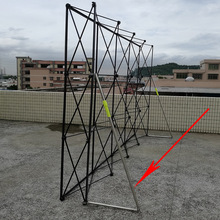 拉网展架配件防风杆 射灯 PVC胶片 磁条 拉杆箱 双面用直杆海报等