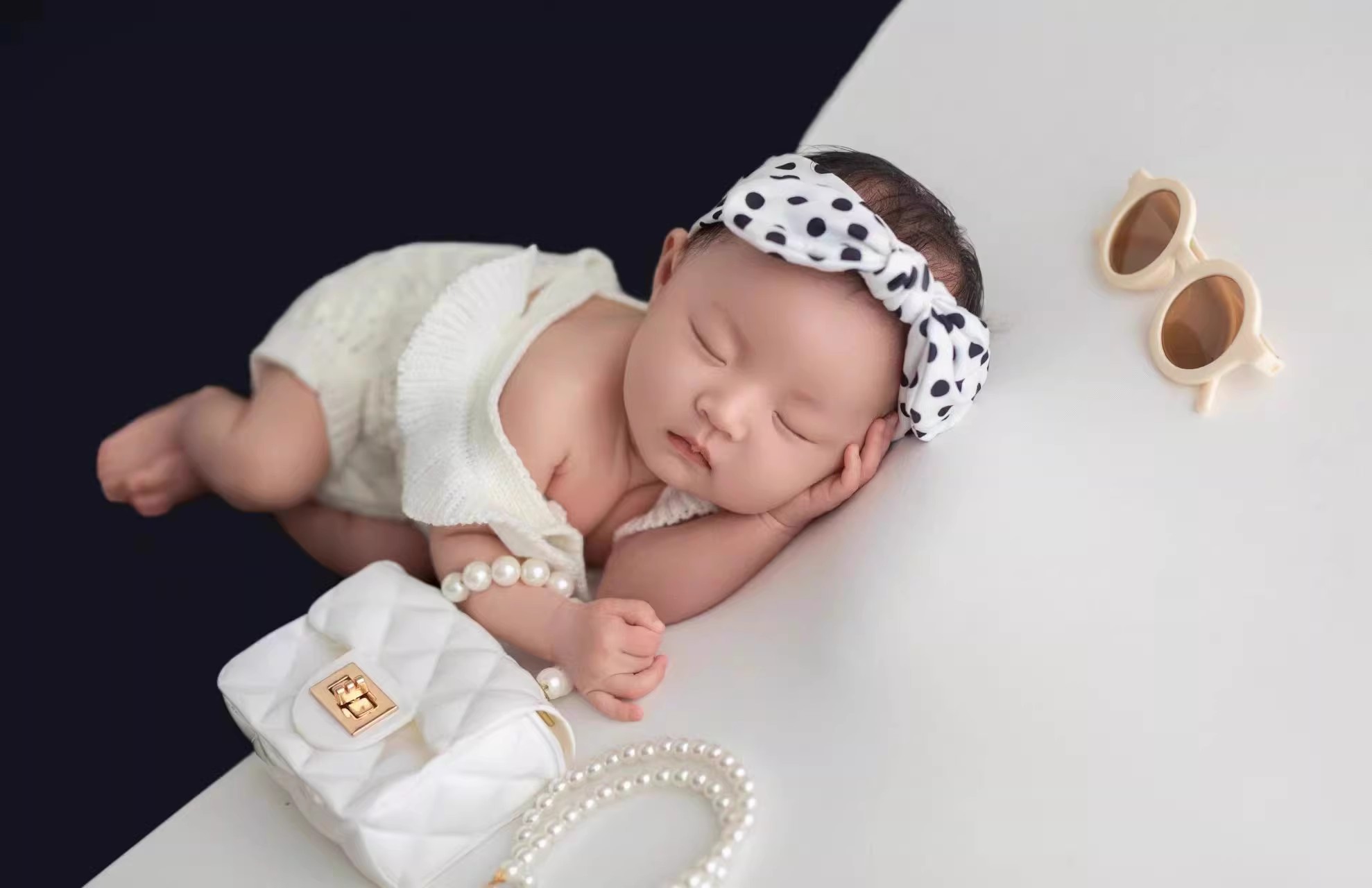 新生儿影楼摄影道具衣服婴儿装宝宝百天照月子照满月照拍摄服装