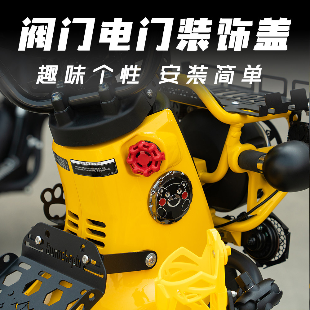 适用幼兽趣味电门锁盖摩托车电动车福喜巧格战速小龟王钥匙装饰盖