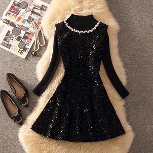 马甲连衣裙气质时尚 高级感半高领打底衫 两件套 女秋冬2026新款 套装