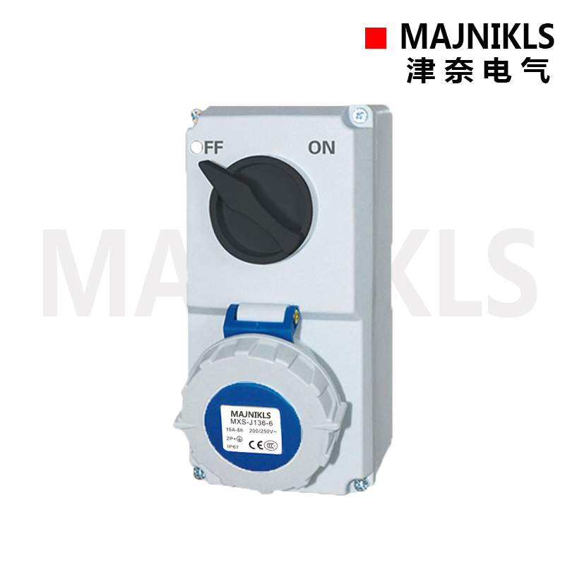 带开关插座机械联锁MAJNIKLS