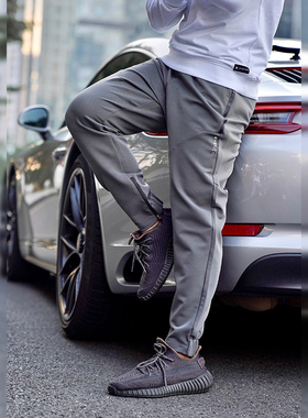 EVENSO WarmUp裤脚拉链防风弹力长裤 透气速干束脚运动裤休闲裤冬