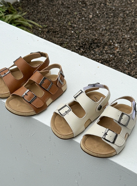 夏季新款童鞋男女宝宝勃肯凉鞋英伦复古露趾海边沙滩鞋中小童韩版