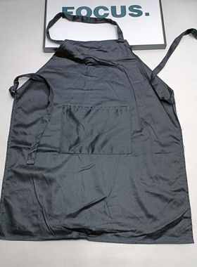 满30元包邮10条40元不是外贸一般品质黑色涤棉围裙一个兜xz