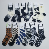 40码 不支持七天无理由退货商务几何女袜70 80%棉满30元 包邮