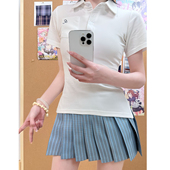 百搭学院风女款 妙氏优品原创JK制服polo衫 穿搭正版 夏季 格裙套装