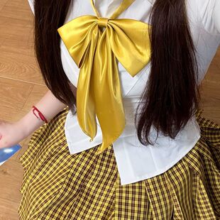 裙长柄平角蝴蝶结发圈 妙氏原创jk领结小物领花百搭日系学院风格