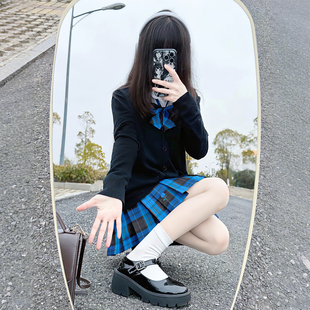 妙氏原创jk制服裙正版开衫毛衣套装原创日系校服校供学院风格裙子