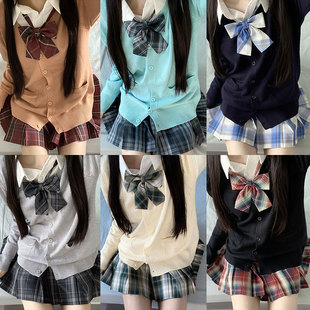 秋季 毛衣日系jk制服学院风学生女叠穿针织衫 上衣 开衫 妙氏原创长袖