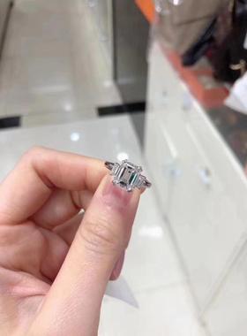 gia奢侈品祖母绿切割证书钻戒