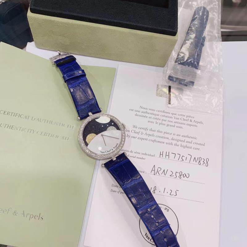 【98新】二手正品奢侈品诗意复杂功能系列vcarn25800日月星辰腕表