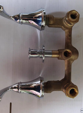 KOHLER/科勒卫浴芙蒂双把入墙式浴缸花洒阀芯及把手K-13677T-4-CP