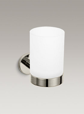 KOHLER/科勒 斯蒂尼全铜卫生间打孔牙刷漱口杯架K-14463T-BN 特价