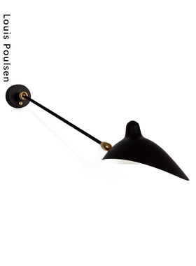 法国 Serge Mouille Wall lamp 1 arm 2 swivels 单臂壁灯 双旋转