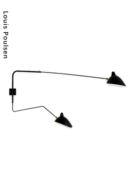 法国 Serge Mouille Wall lamp 壁灯 一直臂 一弯臂 可转