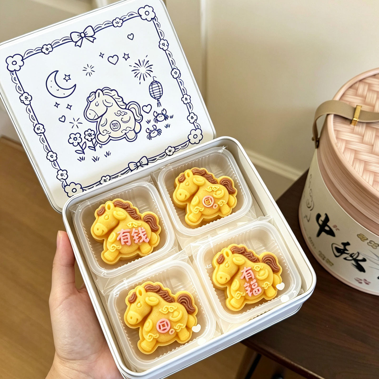 马上有钱中秋月饼模具冰皮