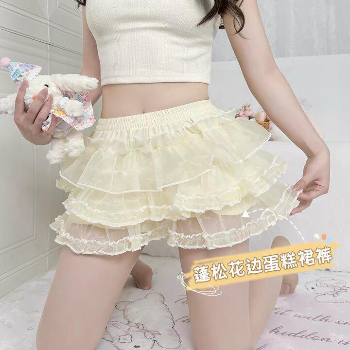 南瓜裤裙撑蛋糕防走光jk狗