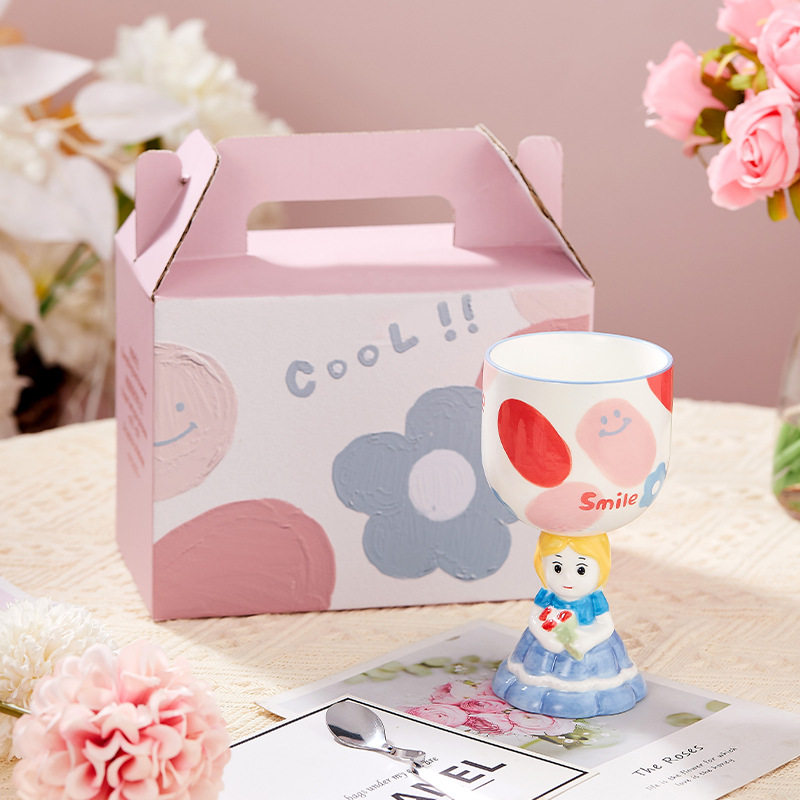 圣诞送礼物杯子礼品年会开业员工伴手礼陶瓷水杯实用赠品礼盒定制