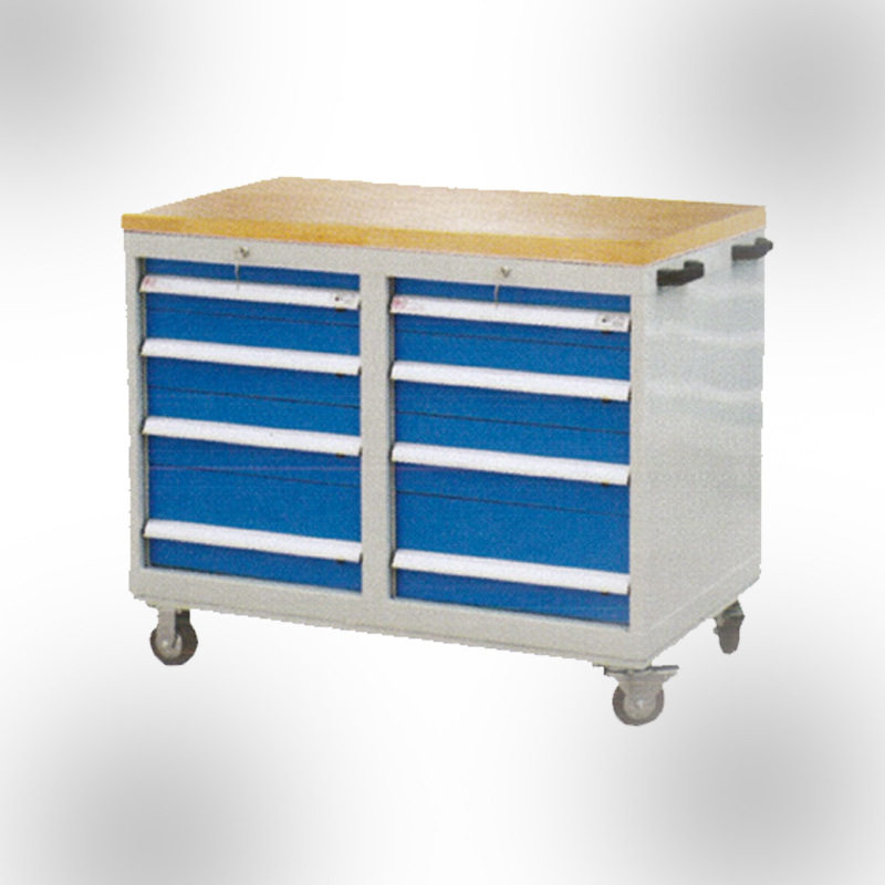 生产车间重型组合五金工具柜移动抽屉式工具箱复合板桌面