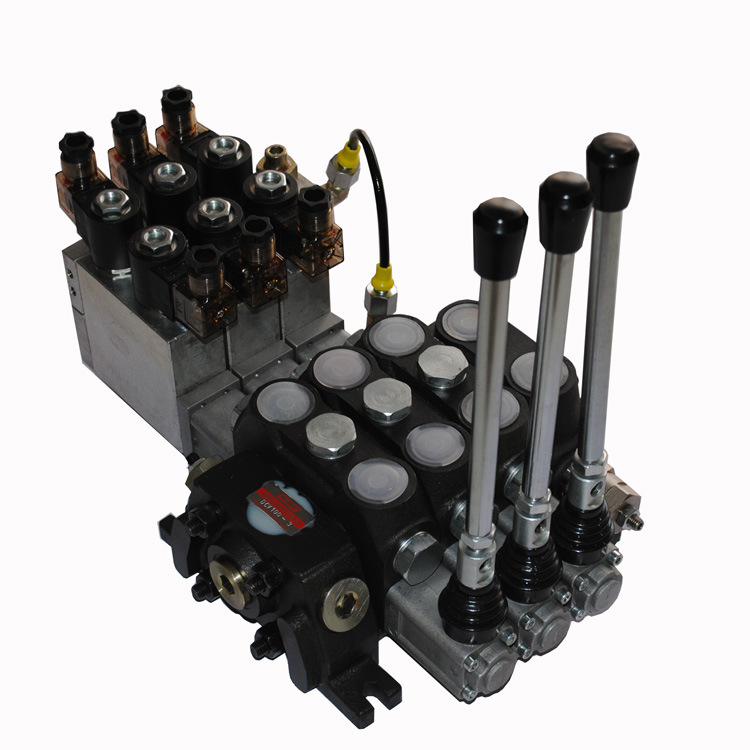 DCV100-3OT-DC24V电液控两用液压多路阀