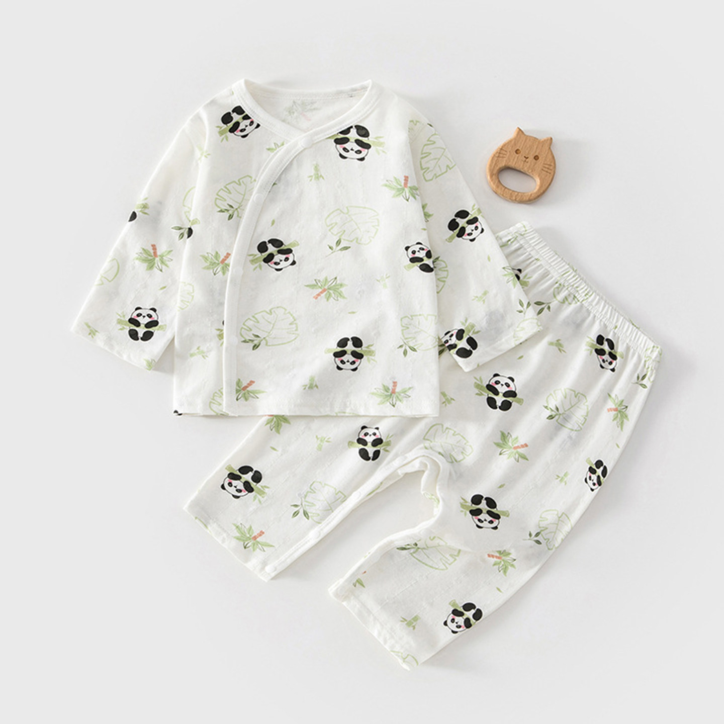 婴儿衣服夏季薄款a类纯棉分体套装宝宝空调服新生婴幼儿睡衣夏天
