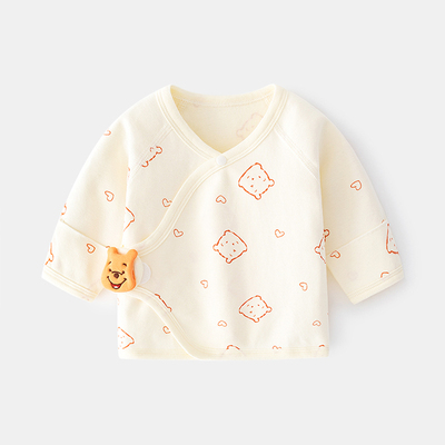 新生婴儿儿衣服秋冬半背衣初生宝宝a类纯棉52码春秋产房秋衣上衣