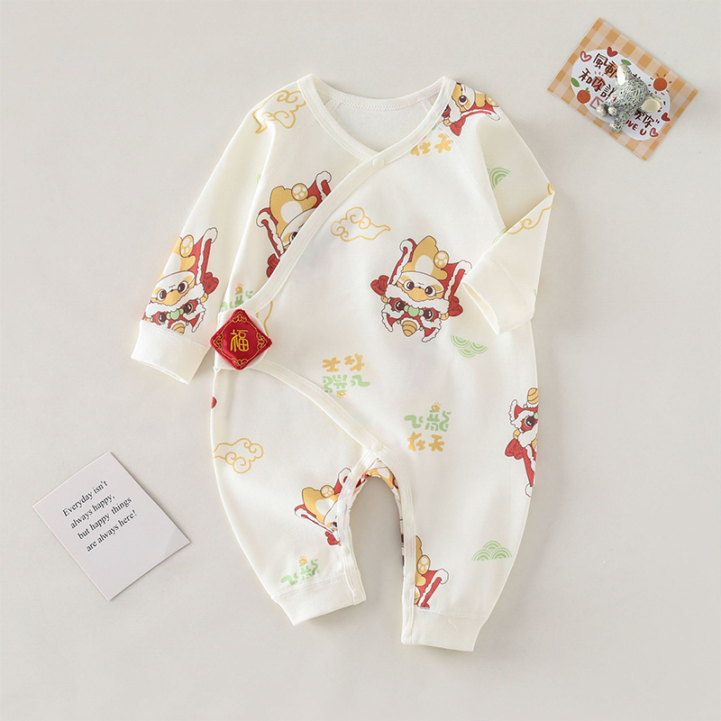 新生婴儿儿衣服a类纯棉0到3个月冬装初生宝宝连体衣贴身打底哈衣
