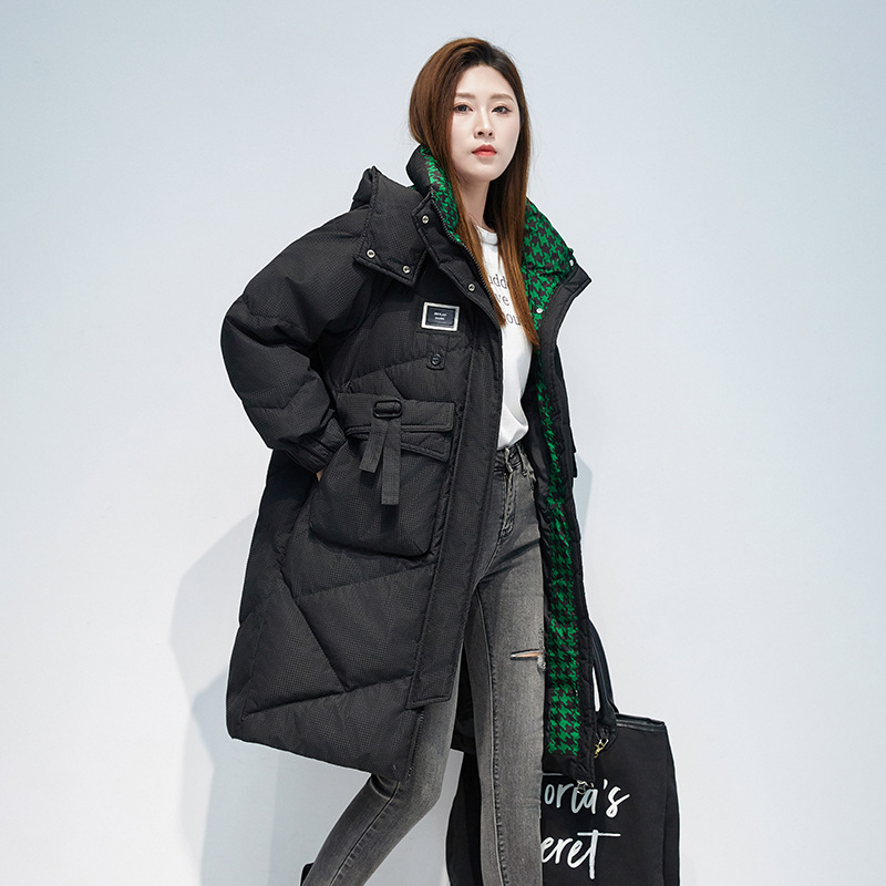 羽绒棉服外套棉衣女连帽韩版加厚