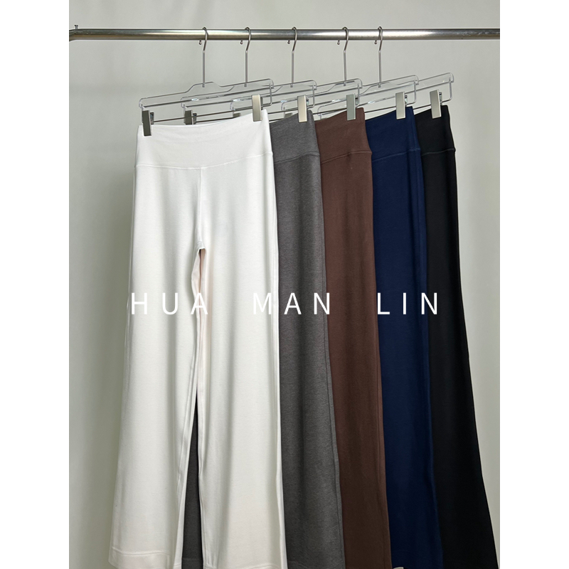 【花满林】五色全松紧腰净版澳绒直筒休闲裤28622