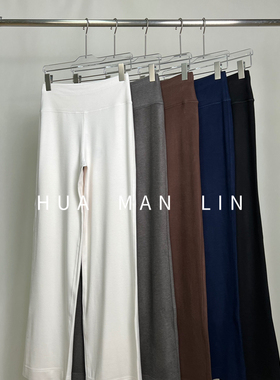 【花满林】五色全松紧腰净版澳绒直筒休闲裤28622