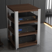 捷盛F3系列HIFI影音器材功放机架CD发烧音响木质铝合金功放机柜子