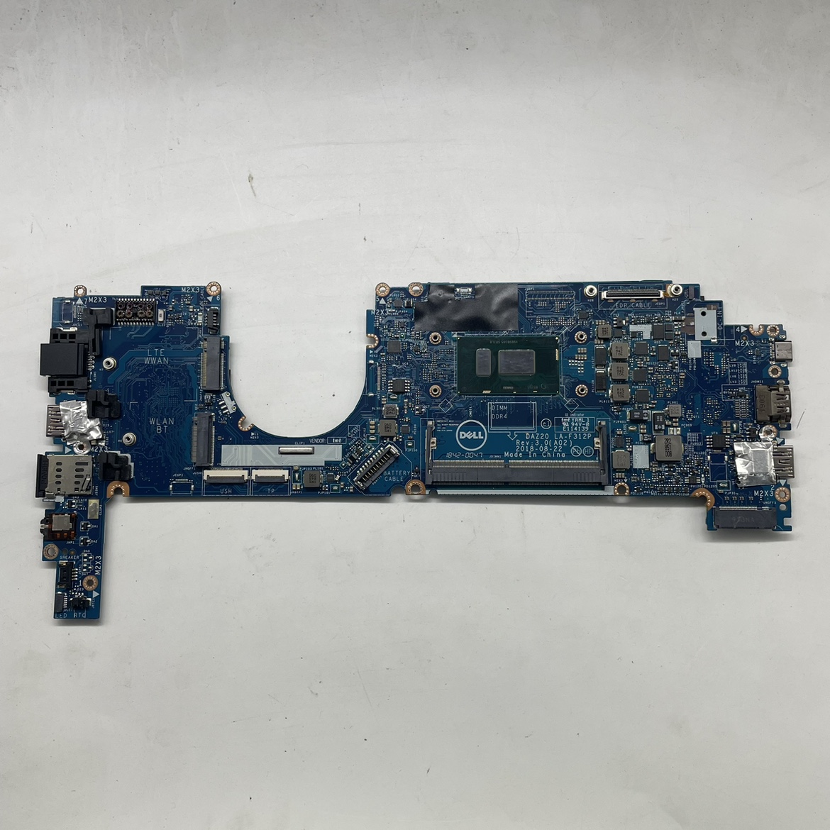 DELL Latitude 7290 7390 笔记本主板 LA-F312P 集成 i7 cpu