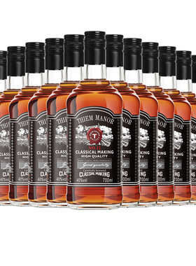 洋酒烈酒蒂姆黑金威士忌40度700ml*12瓶鸡尾 调酒正品整箱包邮