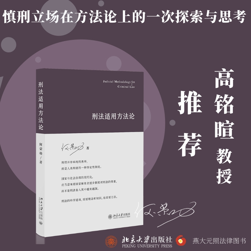 刑法适用方法论 何荣功 办理中常见具有普遍性争议焦点 面向实务问