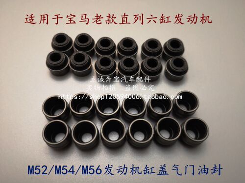 适用于宝马E46 E39 E60 E38 E65E66 X3 X5 M52 M54发动机气门油封