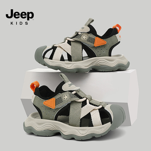 包头男童沙滩鞋 涉水休闲童鞋 2025夏季 溯溪鞋 新款 Jeep儿童运动凉鞋