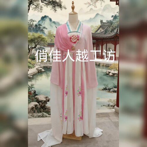 戏曲越剧蝶海情僧花旦小姐衣黄梅戏歌仔戏闽剧仙女宫女舞蹈服装