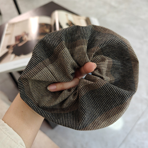 吾庄咖棕复古发绳简约