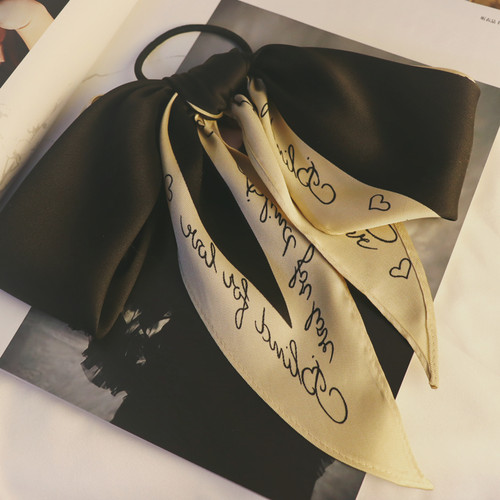 吾庄丝巾发圈蝴蝶结马尾装饰