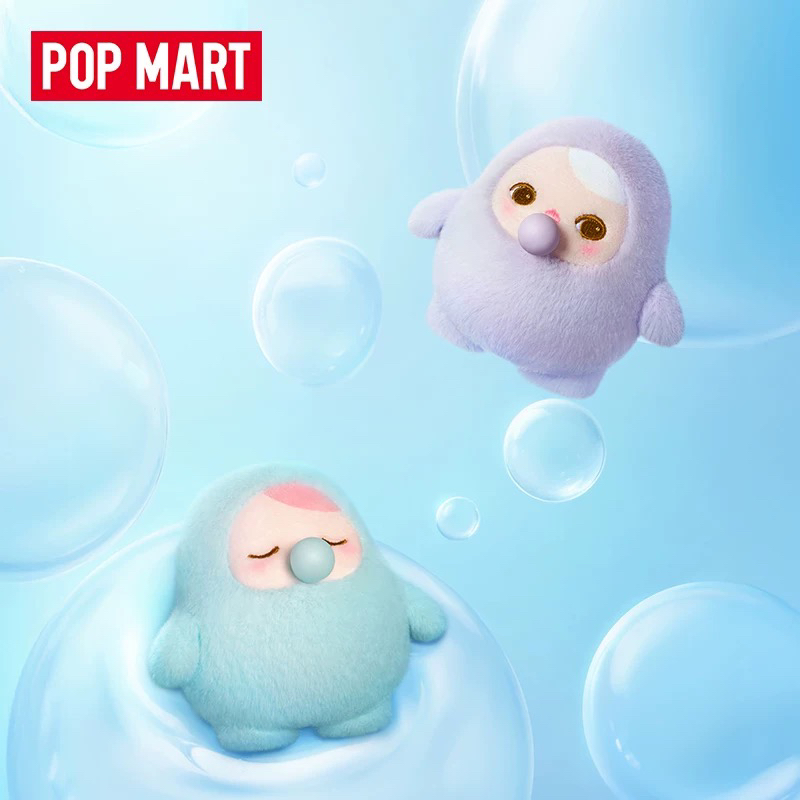 POPMART泡泡玛特毕奇豆子冒泡毛绒挂件盲盒潮流玩具趣味公仔礼物