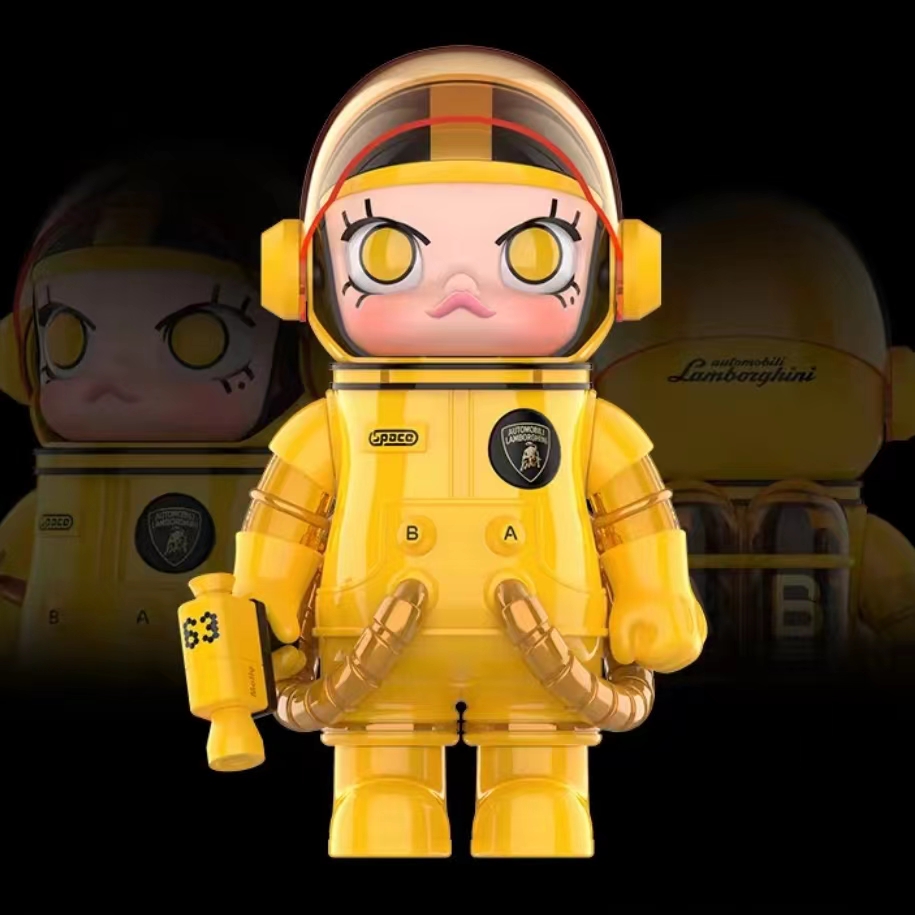 POPMART泡泡玛特MEGA SPACE MOLLY 1000%兰博基尼汽车定制版大娃
