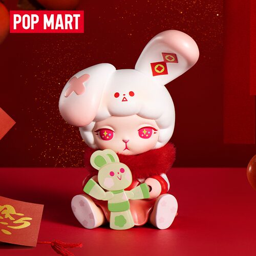 POPMART泡泡玛特SKULLPANDA岁兔·旺系列潮玩盲盒摆件礼物手办挂