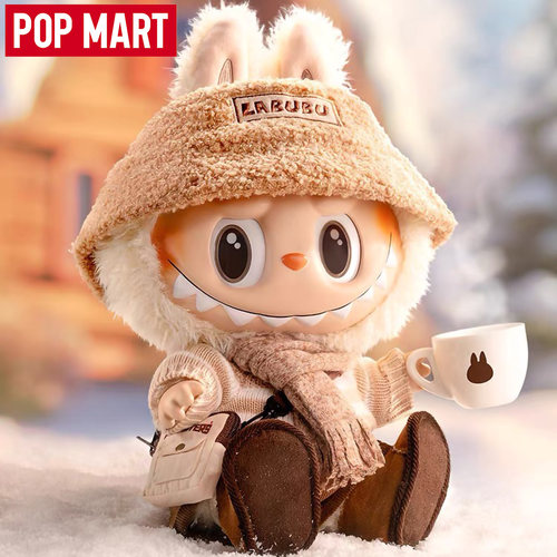 POPMART泡泡玛特THE MONSTERS DRESS BE LATTE搪胶毛绒咖啡公仔