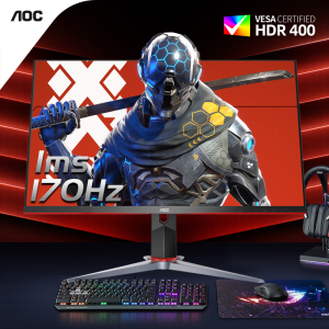 先看评测 AOC27英寸2K高清170Hz电竞显示器Q27G2S/D台式电脑IPS