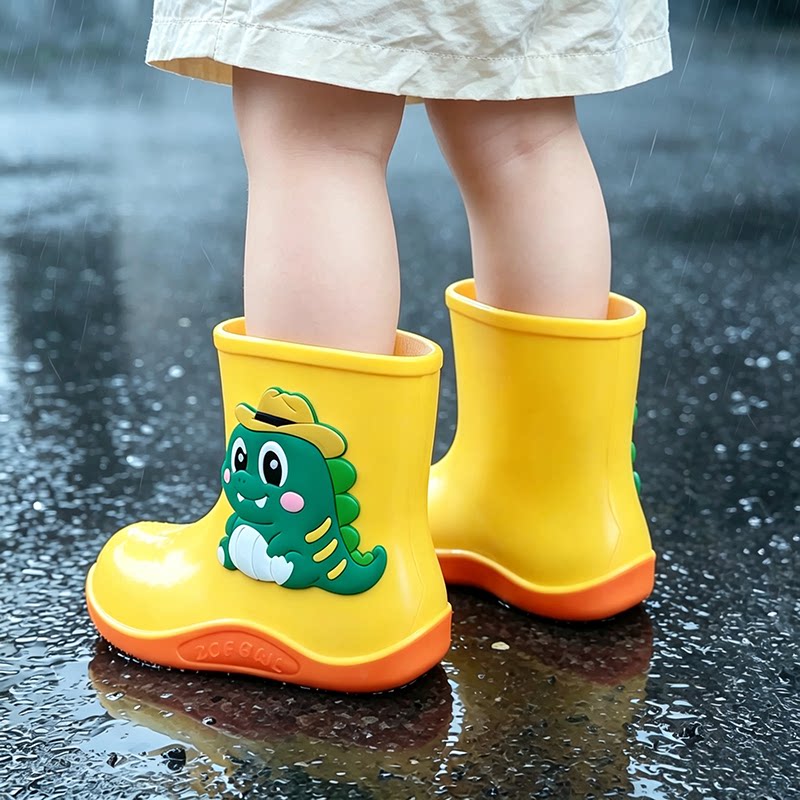 儿童雨鞋2026新款男童女童防水中童雨靴幼儿上学户外胶鞋宝宝水鞋