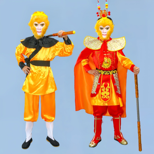 孙悟空儿童角色扮演中国风衣服装