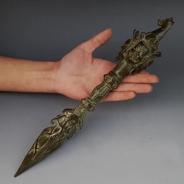 黄铜法器摆件马头明王普巴金刚杵降魔杵风水铜器用品特价